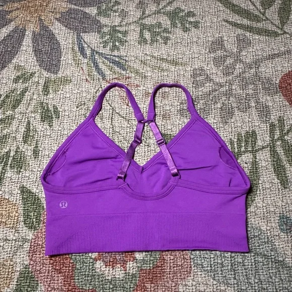 Lululemon Ebb to Street sports bra- moonlit magenta - c/d cup - Picture 3 of 5